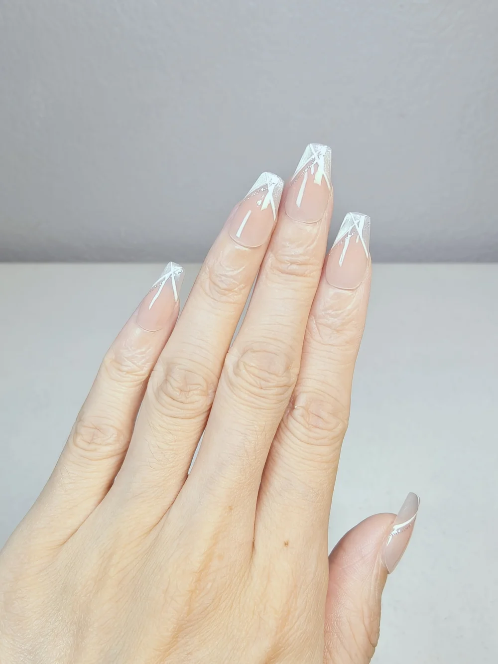 Handmade delicate white